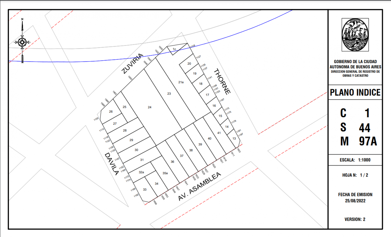 VENTA LOTE 12 x 22m - 264m2 - USAB 2